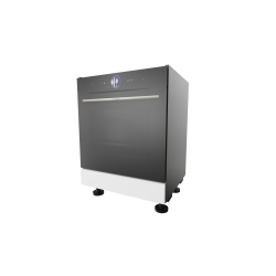 Szafka kuchenna zabudowa piekarnika 60 cm. Biały Polarny U 3293 SM Antracyt U 164 VL